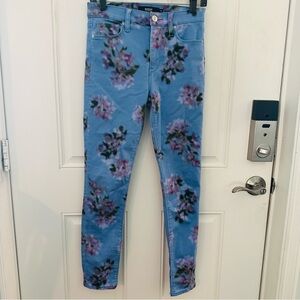 Hudson Jeans 26 | Barbara High Waist Super Skinny Blue Floral Ankle